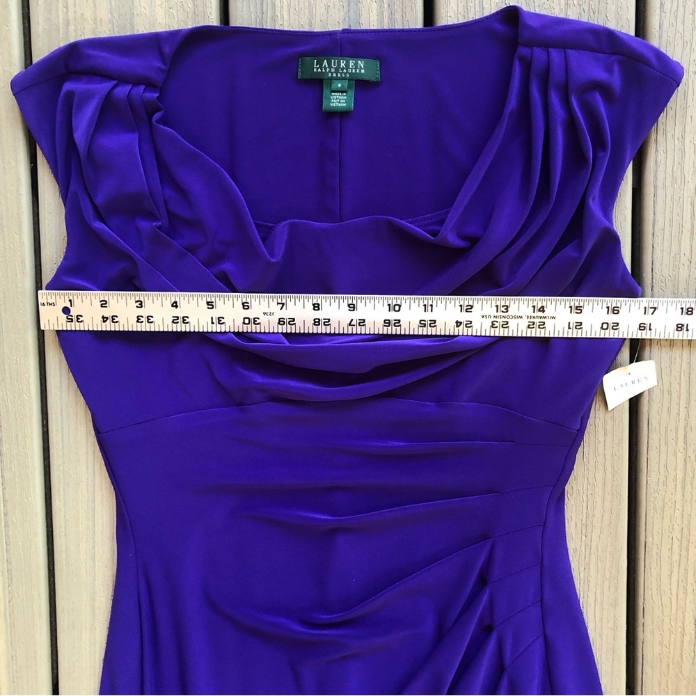 Lauren Ralph Lauren Deep Purple Midi Dress - Picture 7 of 11